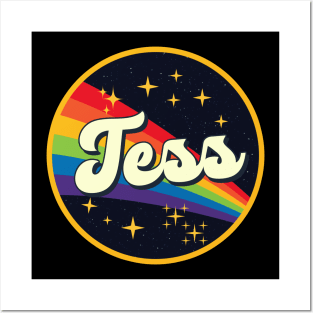 Tess // Rainbow In Space Vintage Style Posters and Art